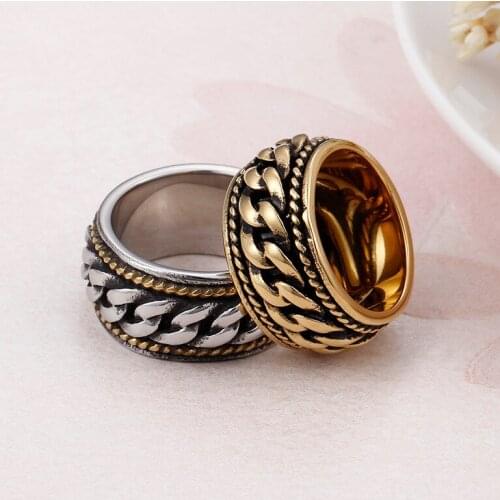 New titanium steel ring boy domineering ring fashion ring jewelry