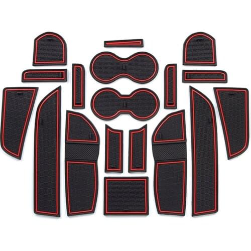 For GEELY ATLAS Proton X70 2017 2018 2019 Emgrand X7 Sport Interior Door Pad Cup Holders Non-slip mats Pack of 18pcs