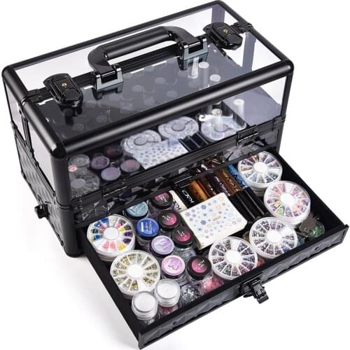 Professional Beauty Cosmetic Cases High Quality Makeup Manicure Multilayer Toolbox Large Capacity Storage Bag Suitcases