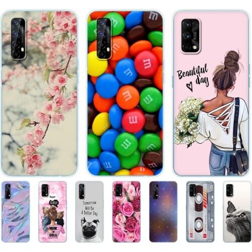 For Realme 7 Cases For OPPO Realme 7 Pro Covers Shockproof Soft Silicon TPU Phone Back For Realme7 7Pro Bumper Coque Capa Funda