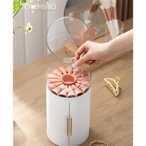 STOMMIHO Jewelry Storage Box Luxury Jewelry Organizer 5 Layers Drawers Jewelry Box Earring Bracelet Necklace Organizer Rack