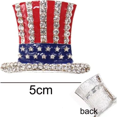 Hat Pin US Ballot American USA Flag Brooch 4th of July Veterans' Day
