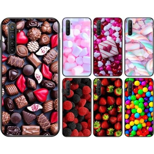Fruit Snacks Sugar Silicone Cover For OPPO Reno 4 3 Pro 10X Zoom 2 Z F Realme ACE C2 X2 Pro 5G Phone Case