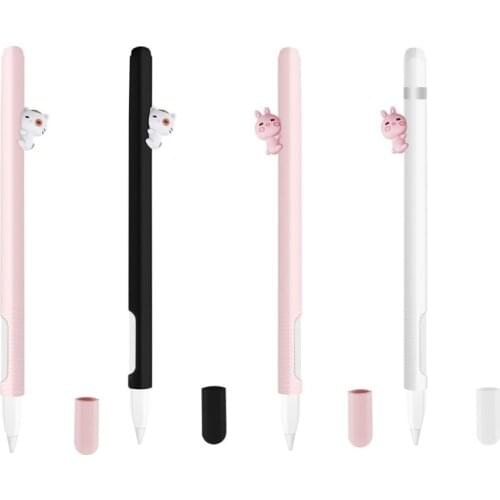 Cute Cat Silicone Protective Case Pouch Cap Holder Nib Cover For Apple Pencil 2 Pencil Sleeve
