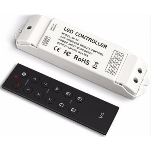 V4&R4-5A;RF 2.4Ghz,Remote Control;for RGBW remote controller;with R4-5A receptor
