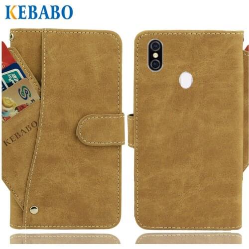 Vintage Leather Wallet Ulefone X Case 5.85" Luxury 3 Front Card Slots Cover Magnet Stand Phone Protective Bags