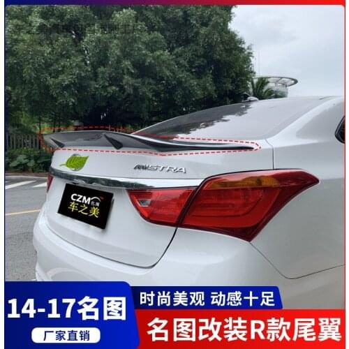 For Hyundai MISTRA 2014-2017 high quality Carbon Fiber rear boot Wing Spoiler Rear Roof Spoiler Wing Trunk Lip Boot Cover