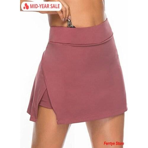 Plus Size Sports Style Womens Short Skirt 2020 New A-Line Mini Casual Wild Solid Color Womens Short Skirt Hot Sale Solid