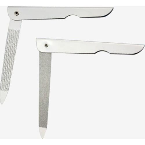 1 Pc 2 Sides Nail File Metal Fold Grinding Stainless Steel Manicure Buffer Pedicure Nail Art Tool Nail Care