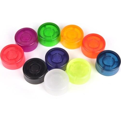10 Pcs Candy Color Colorful Plastic Bumpers For Guitar Effect Pedal Candy Cover Cap Footswitch Topper