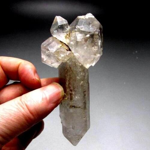 120g Elestial Herkimer Diamond Quartz DT - crystals and stones healing Mineral specimen Home Decor feng shui decoration