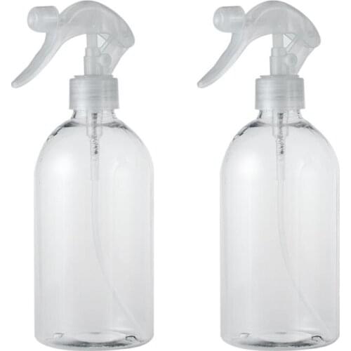 2PCS 16.91oz Multifunction Transparent Spray Bottle Mist Spray Bottle Clear Spray Bottle for Car Cleaning Hair Hairdressing Tool