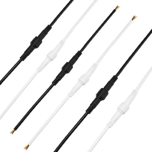 2pin/3pin/4pin/5pin DC Connector Cable Wire Male To Female Waterproof Connector Wire For Waterproof LED Project Strip Outdoors
