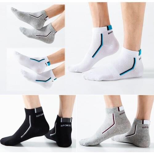 5 pairs/Pack Men Cotton Socks Breathable Non-slip Summer Ankle Socks Women Mesh Boat Socks Men Short Socks Plus Size