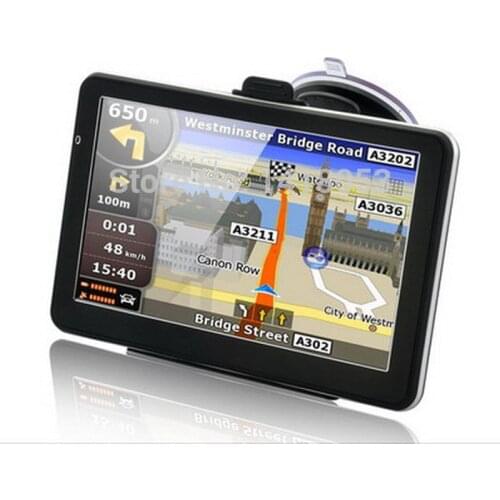 Car GPS Navigation 7" Touch Screen FM + 4GB DDR/800MHZ Free Map Upgrade Russia/Belarus/Spain/ Europe/USA+Canada/Israel navigator