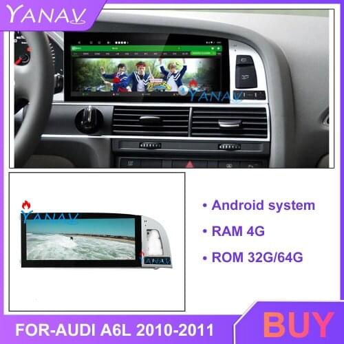 Android Car video HD DVD player FOR-AUDI A6L 2010 2011 GPS navigation Car stereo multimedia system auto radio MP3 player