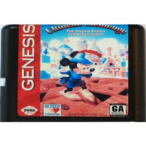 Mickeys Ultimate Challenge 16 bit MD Game Card For Sega Mega Drive For SEGA Genesis