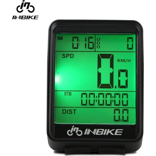INBIKE Bicycle Computer Waterproof Cycle Computer Wireless / Wired Mtb Bicycle Speedometer LED Digital Mountain Bike Computer