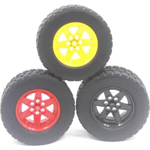 MOC Technic Parts 1pcs TYRE TYRE DIA 94,3 X 38 & RIM DIA 56 X 34 compatible with lego for kids boys toy