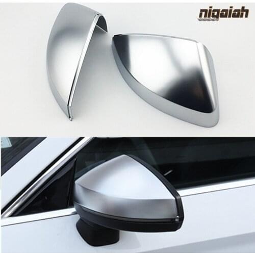 A3 Matte Chrome Mirror Covers for Audi A3 2014-2018 S3 2015-2018 Mirror Caps 1:1 Original Replacement Glossy Black ABS Side Wing