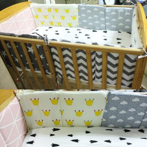 Newborn Bed Bumper Cotton/plush Cute Baby Infant Bedding Set Children Bed Protector Around Linen Ledge Cot Crib Bumpers 60*30cm