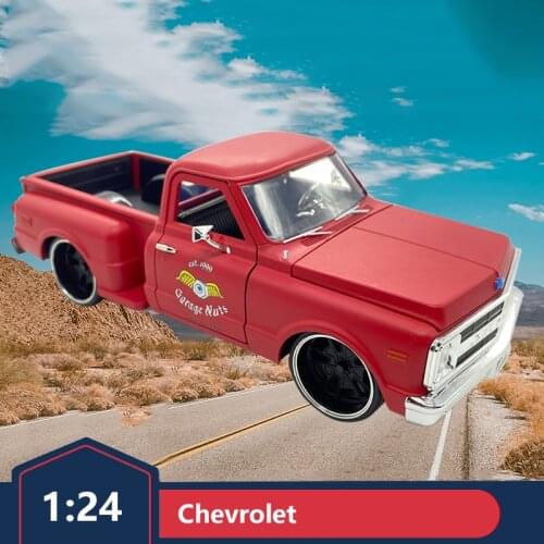 1:24 Chevrolet antique pickup truck modified racing classic car automobile alloy simulation model ornaments Jiada