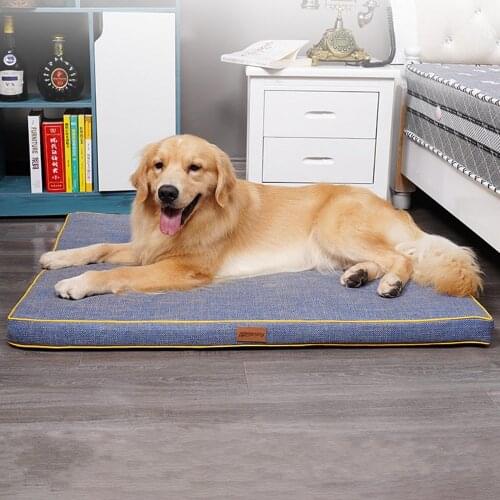 2021 New Pet Bed Soft Mattress Mat Crate Kennel Sleeping Pad Washable Anti-Slip Bottom Small Medium Large Dogs House Cushion