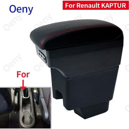 For Renault Kaptur Armrest KAPTUR Retrofit parts dedicated Car Armrest box Center Storage box car accessories Interior with 3USB