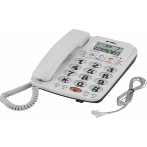 2-line Corded Phone with Speakerphone ID and Call Speed Dial Corded Phone for Home/Office 2-line Corded Phone with Speakerphone