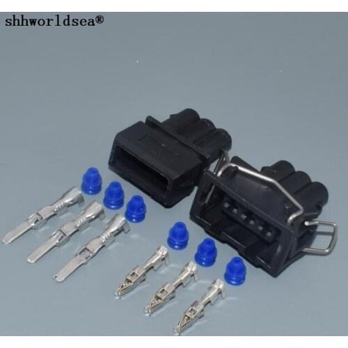 Shhworldsea 1set 3 Pin 3.5mm 357972753 Female male 357 972 753 Automotive Coil Connector For VW Audi