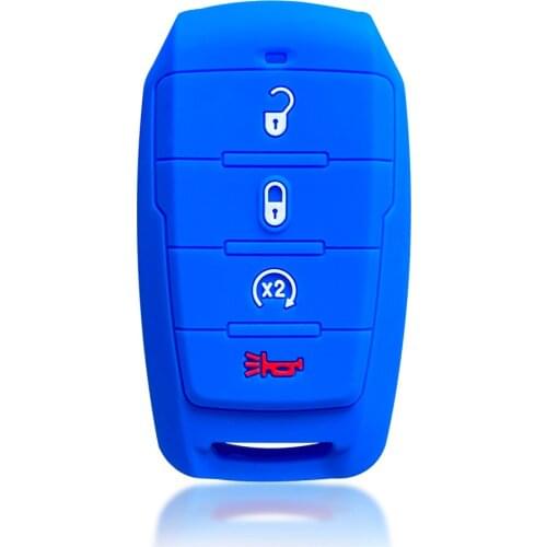 Silicone Car Key Cover Case For Dodge RAM 1500 Limited LongHorn 2019 2020 New Remote Control Key Holder Accessories Keyring Skin