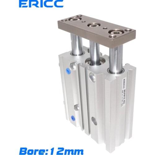 SMC Type Compact guide cylinder Thin Three axis air pneumatic cylinder with guide rod MGPM bore 12 mm stroke 10-150mm MGPL12