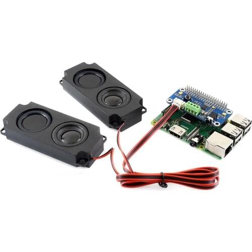 Waveshare WM8960 Hi-Fi Sound Card HAT for Raspberry Pi Zero/Zero W/Zero WH/2B/3B/3B+, Stereo CODEC, Play/Record