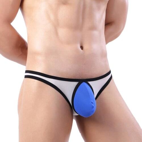 Men Thong G-string Jock Strap Lingerie T-back Penis Pouch Transparent Underwear Gay Thongs Panties String Bikini Tanga Underpant