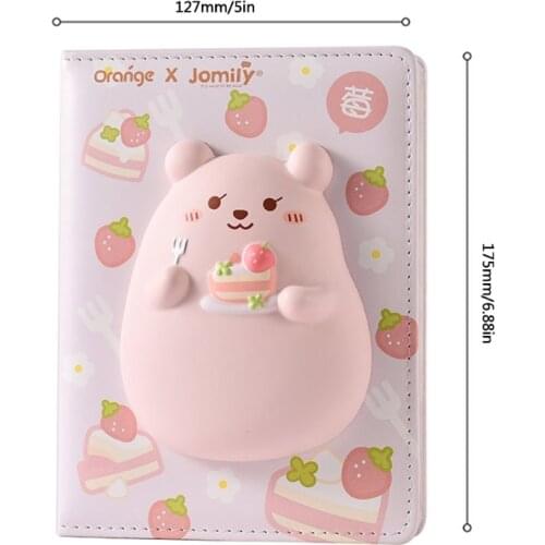 Stress Relief Squishy Diary Soft PU Leather Journal Diary Kawaii Squishy Animals Stress Relief Notebook Party Present