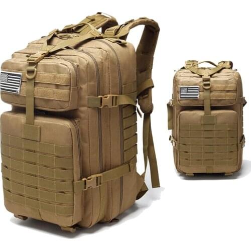 Waterprood Military Shoulder Bag Men Outdoor Hiking Backpacks 45L 3P Molle Tactical Backpack Hunting Backpack Oxford Sport Bag