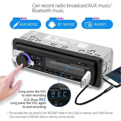50% Hot Sales JSD-520 Long Type Car MP3 Player Bluetooth U Disk Reading CD/DVD Radio Player for Vehicles