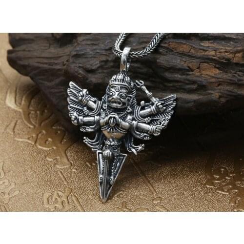 925 sterling Silver Dapeng god mens women pendant charm Jewelry A5058