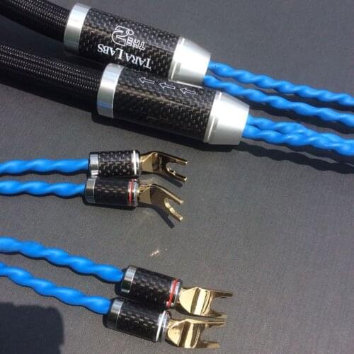 TARALABS RSC Air2 Audiophile Carbon Fiber 2 Spades To 2 Spades Hifi Audio Speaker Cable