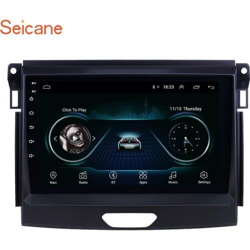Seicane 2 Din Android 8.1 9" Car Radio Bluetooth Car Multimedia Player For 2015 Ford Ranger with USB WIFI Bluetooth Music AUX