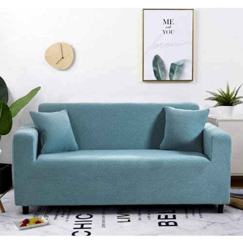 Velvet Sofa Covers for Living Room Solid Sectional Sofa Cover Elastic Couch Cover Sofa Towel Home Decor Fundas Sofa Slipover