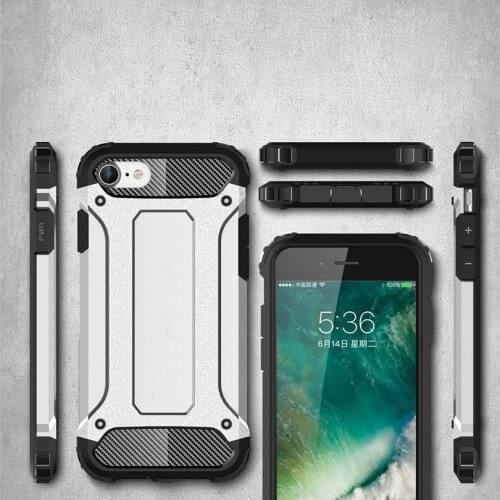 For iPhone SE 2020 4.7" Case Silicone Shockproof Slim Hard Tough Rubber Dual Layer Armor Case For iPhoneSE 2020 Phone Cover Case