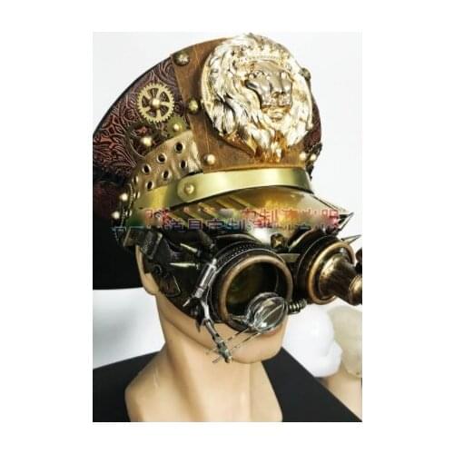 Steampunk Decorative Hat Futuristic Technology Bar Nightclub Performance Costume partyMask