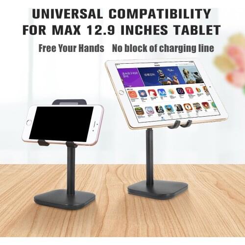 Tablet Stand Holder Desk Adjustable Desktop Mobile Phone Stand for Samsung Huawei Lenovo IPad Tablets Holder 4.7''-13'' Screen