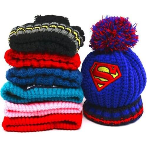 Lovely Cartoon Baby Hat Kids Winter Warm Hat Children Boys Girls Crochet Knit Beanie Cap Baby Cute Cap