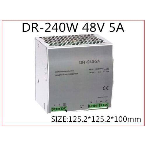 DR-240-48 Din Rail Switching power supply 240W 48VDC 5A Output