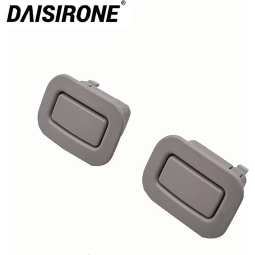 2Pcs Gray Right + Left Rear Seat Holder Recliner Adjust Button Switch For Subaru Forester 64328AG001 64328AG011 Plastic