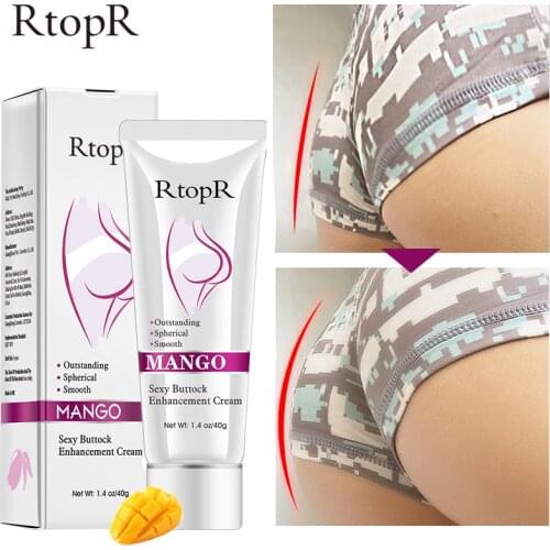 RtopR 40g Natural Mango Buttock Enhancement Cream Effective Lifting & Firming Hip Butt Sexy Abundant Buttocks Body Cream TSLM2