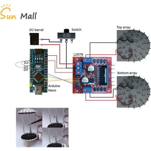 Acoustic Levitator 3D Printed TinyLev Funny Smart DIY Kit for Arduino Nano