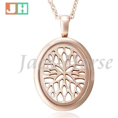 Newest rose gold oval locket pendant! 316 stainless steel photo oval locket frame pendants
